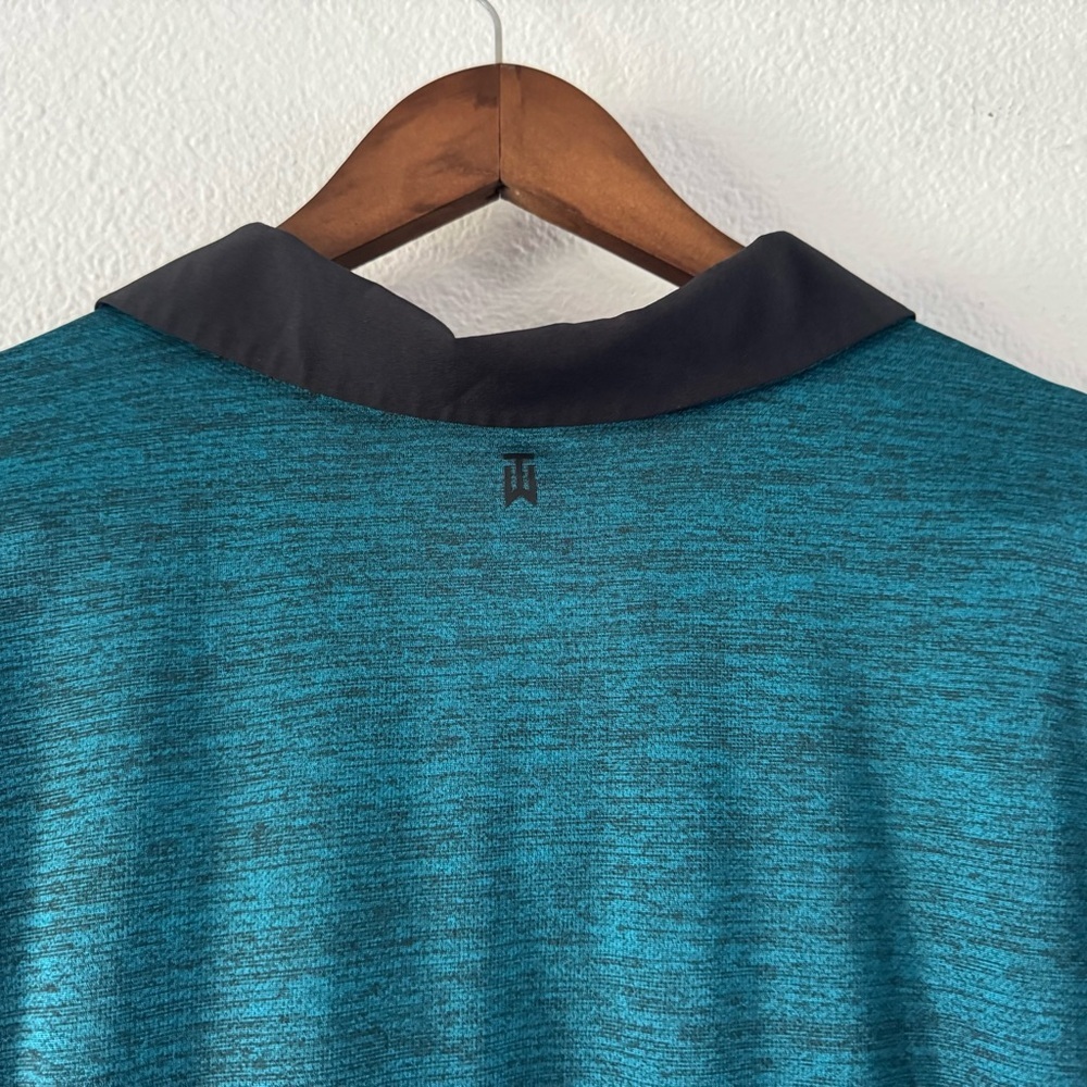 NIKE Tiger Woods Dry Blocked Golf Polo Shirt Swoosh Logo Blustery XXL Men’s NEW - Picture 5 of 10